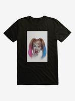 DC Comics Batman Harley Quinn Art Black T-Shirt