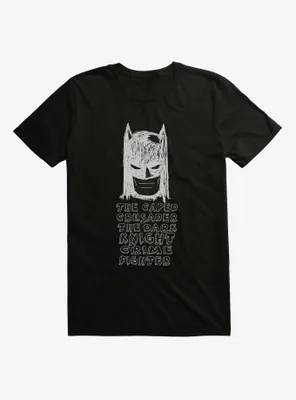 DC Comics Batman Crime Fighter Black T-Shirt