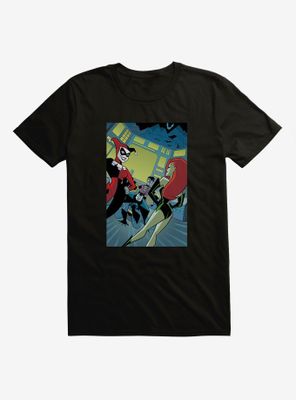 DC Comics Batman Poison Ivy Harley Quinn Black T-Shirt