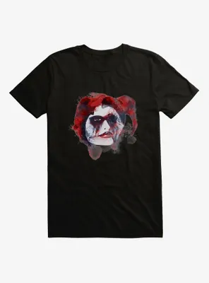 DC Comics Batman Harley Quinn Watercolor Black T-Shirt