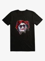 DC Comics Batman Harley Quinn Watercolor Black T-Shirt