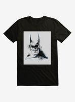 DC Comics Batman Skull Watercolor Black T-Shirt