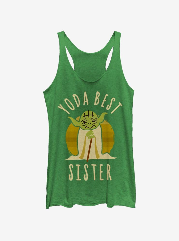 Star Wars Best Sister Yoda Says Womens Tank Top