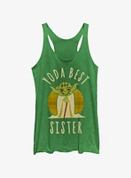 Star Wars Best Sister Yoda Says Womens Tank Top