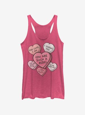 Star Wars Candy Hearts Womens Tank Top