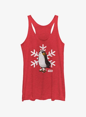 Star Wars The Last Jedi Porg Snowflake Womens Tank Top