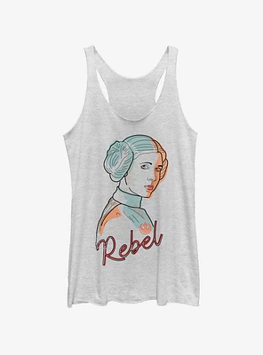 Star Wars Line Pop Leia Womens Tank Top