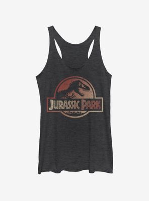 Jurassic Park Colored Logo Womens Tank Top