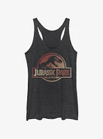 Jurassic Park Colored Logo Womens Tank Top