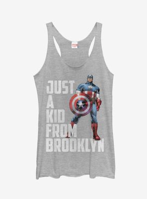 Marvel Cap From Brooklyn Womens Tank Top