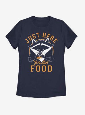 Disney Pocahontas Meeko Here For Food Womens T-Shirt