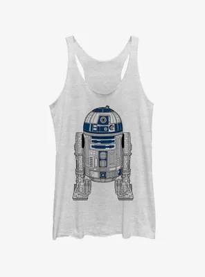 Star Wars Decorative R2D2 Womens Tank Top