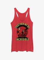 Disney Pixar Incredibles Together We're Incredible Womens Tank Top