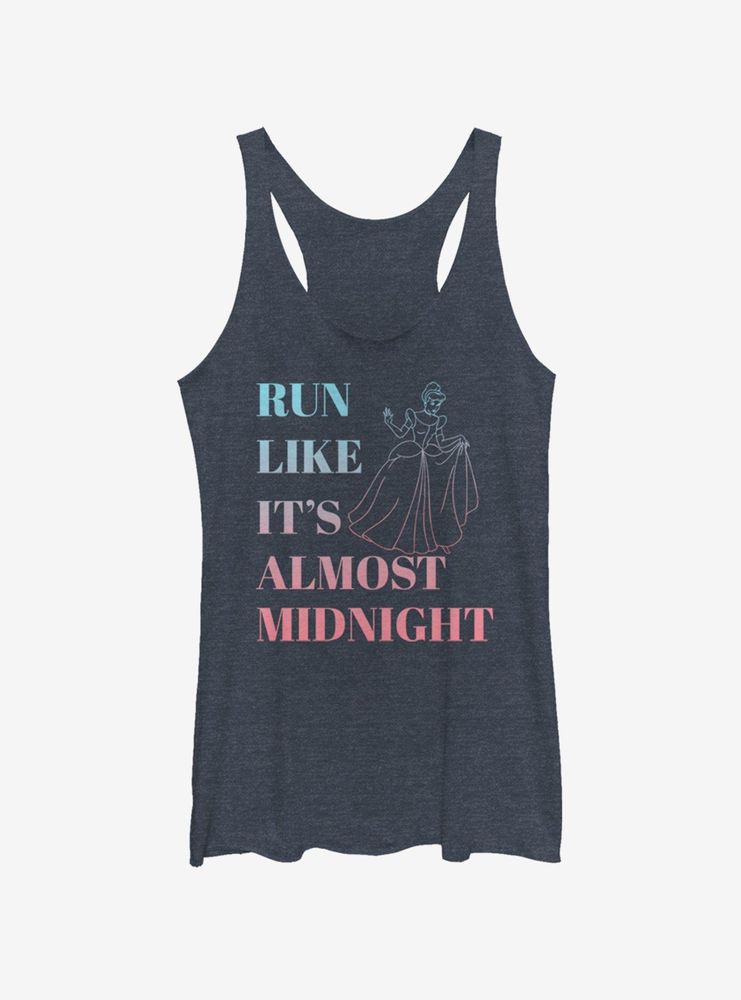 Disney Cinderella Run Like It's Almost Midnight Womens Tank Top