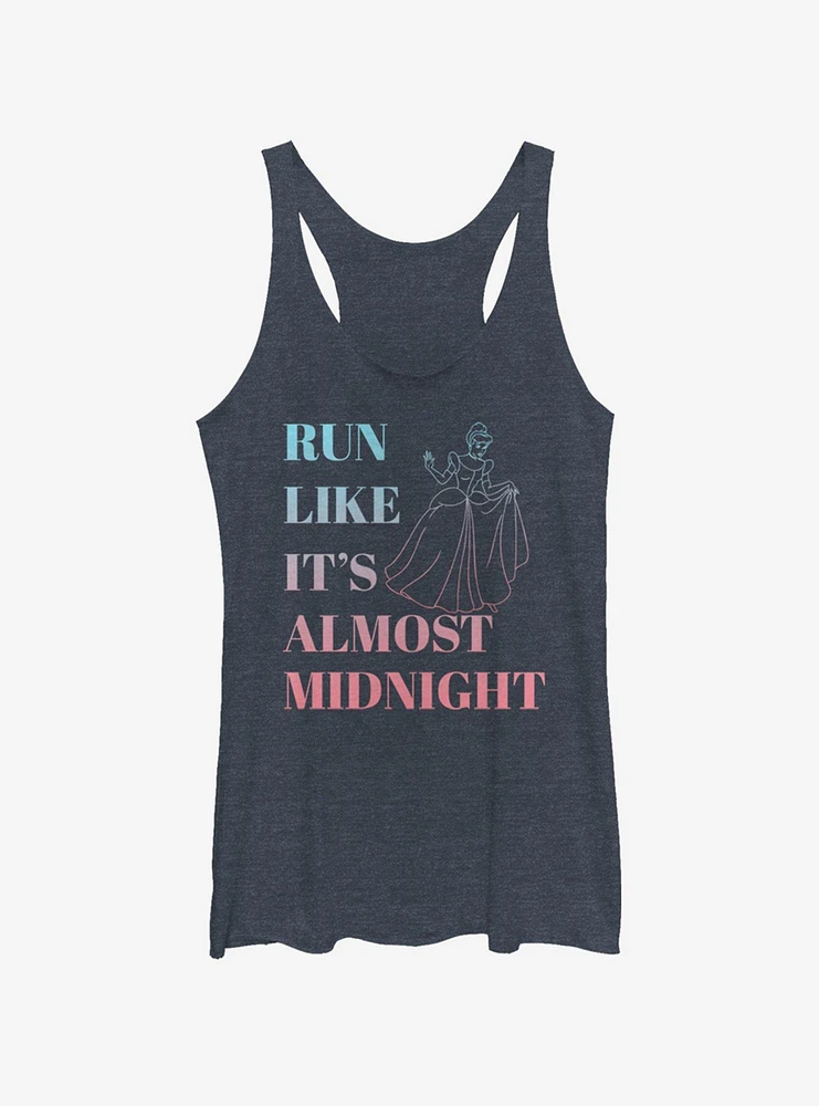 Disney Cinderella Run Like It's Almost Midnight Womens Tank Top