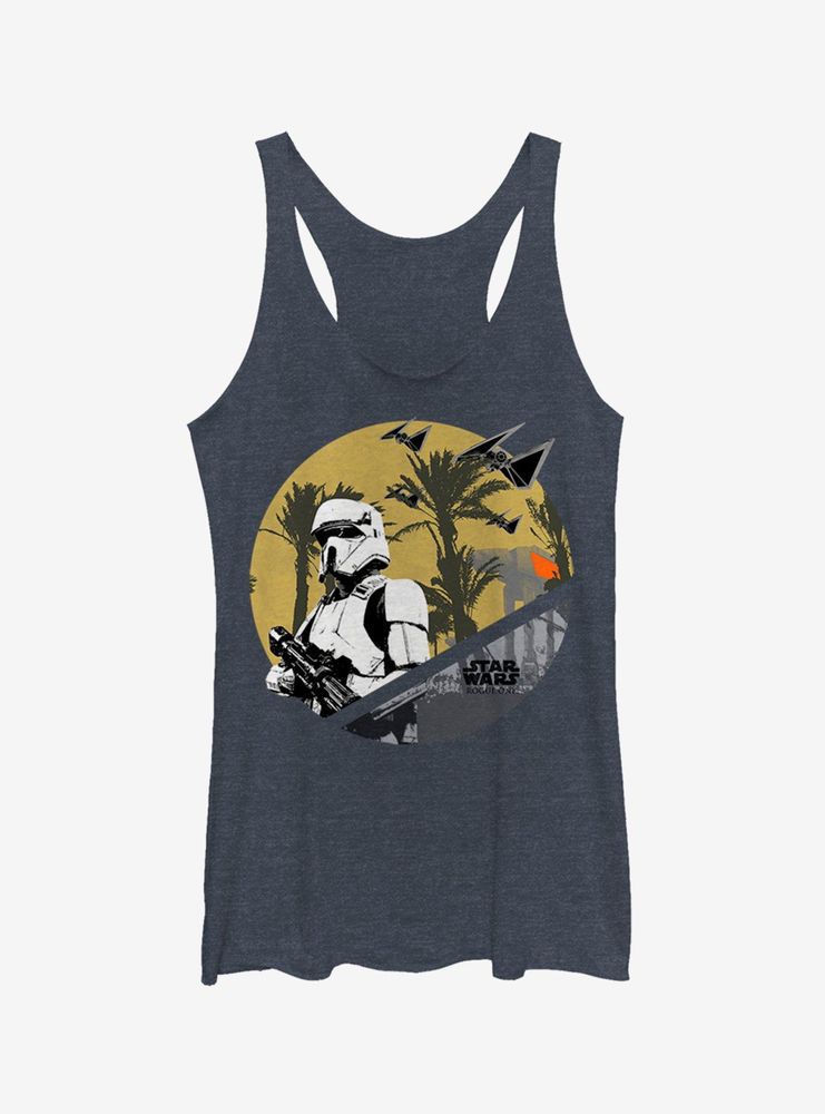 Star Wars Rogue One Scarif Circle Womens Tank Top