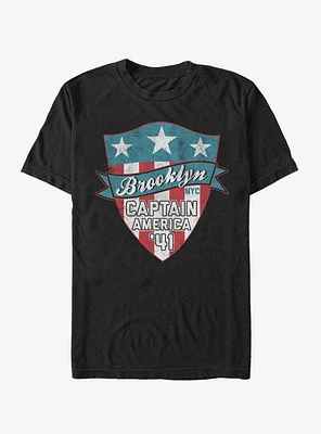Marvel Brooklyn Cap Logo T-Shirt