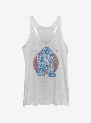 Star Wars Bright R2D2 Womens Tank Top