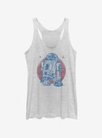 Star Wars Bright R2D2 Womens Tank Top