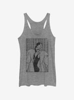 Disney Villains Cruella De Vil Womens Tank Top