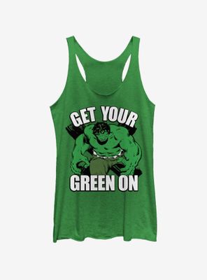 Marvel Hulk Green Womens Tank Top