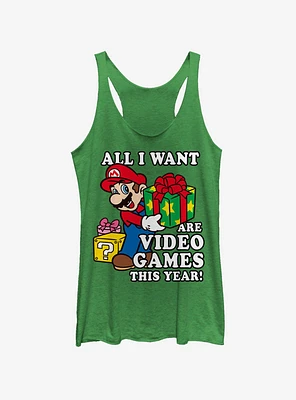 Nintendo Give Video Games Womens Tank Top