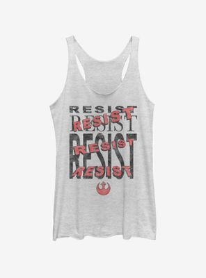 Star Wars The Last Jedi Resist Womens Tank Top