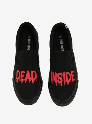 Dead Inside Reaper Slip-On Sneakers