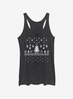 Nintendo White Xmas Womens Tank Top