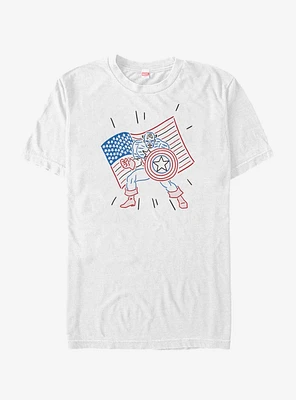 Marvel Neon Cap T-Shirt