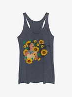 Disney Princesses Floral Princess Womens Tank Top