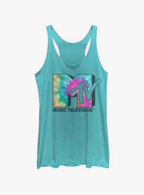 MTV Tie Dye Logo Womens Tank Top