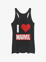Marvel I Love Brick Womens Tank Top