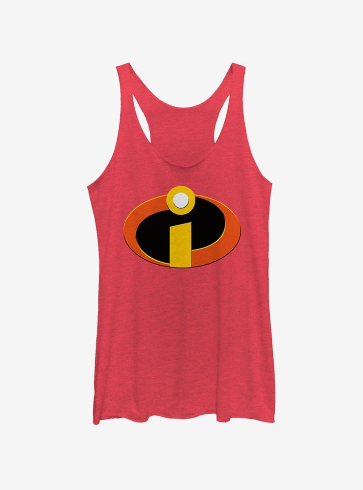 Disney Pixar The Incredibles Classic Logo Womens Tank Top