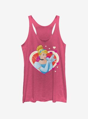 Disney Princesses Cinderella Hearts Womens Tank Top