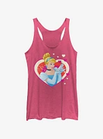 Disney Princesses Cinderella Hearts Womens Tank Top