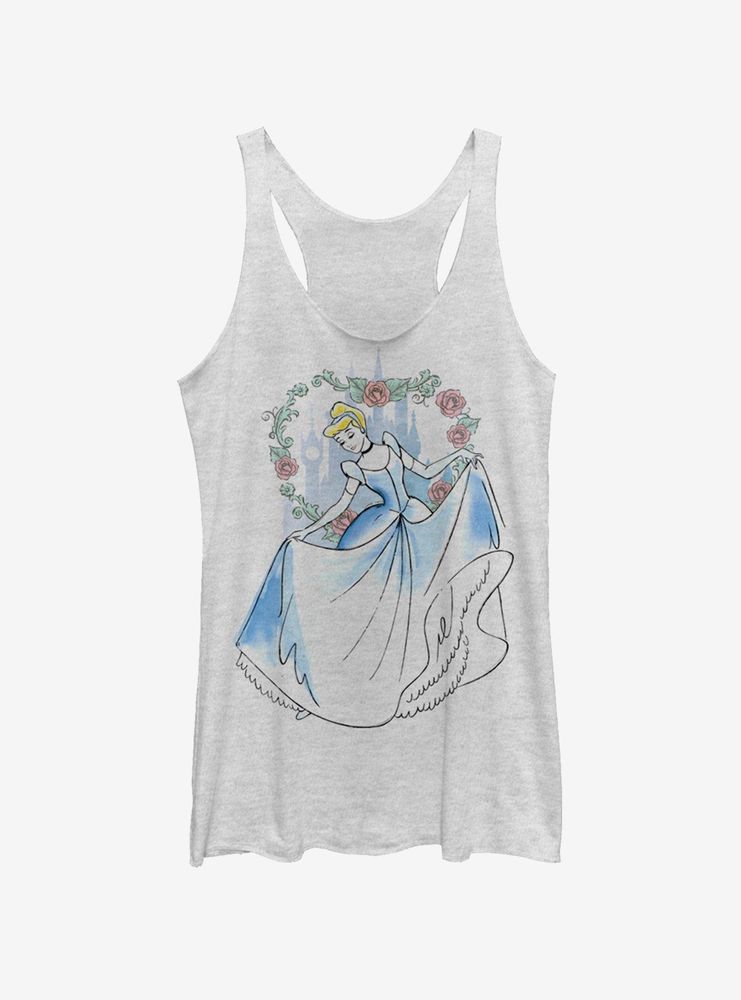 Disney Princesses Cinderella Flow Cast Womens Tank Top