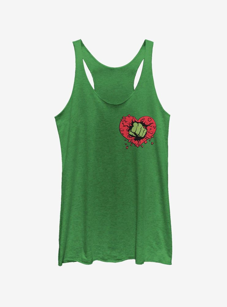 Marvel Hulk Smash Heart Womens Tank Top