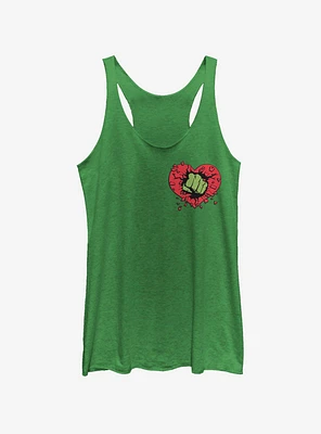 Marvel Hulk Smash Heart Womens Tank Top