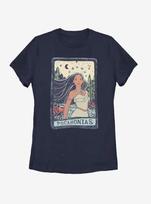 Disney Pocahontas Block Bottom Text Womens T-Shirt