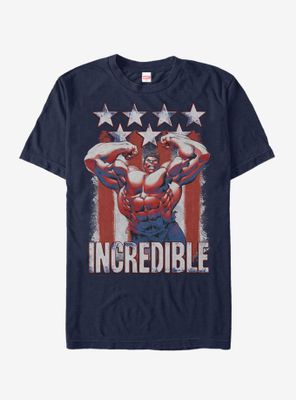 Marvel Hulk Flag T-Shirt