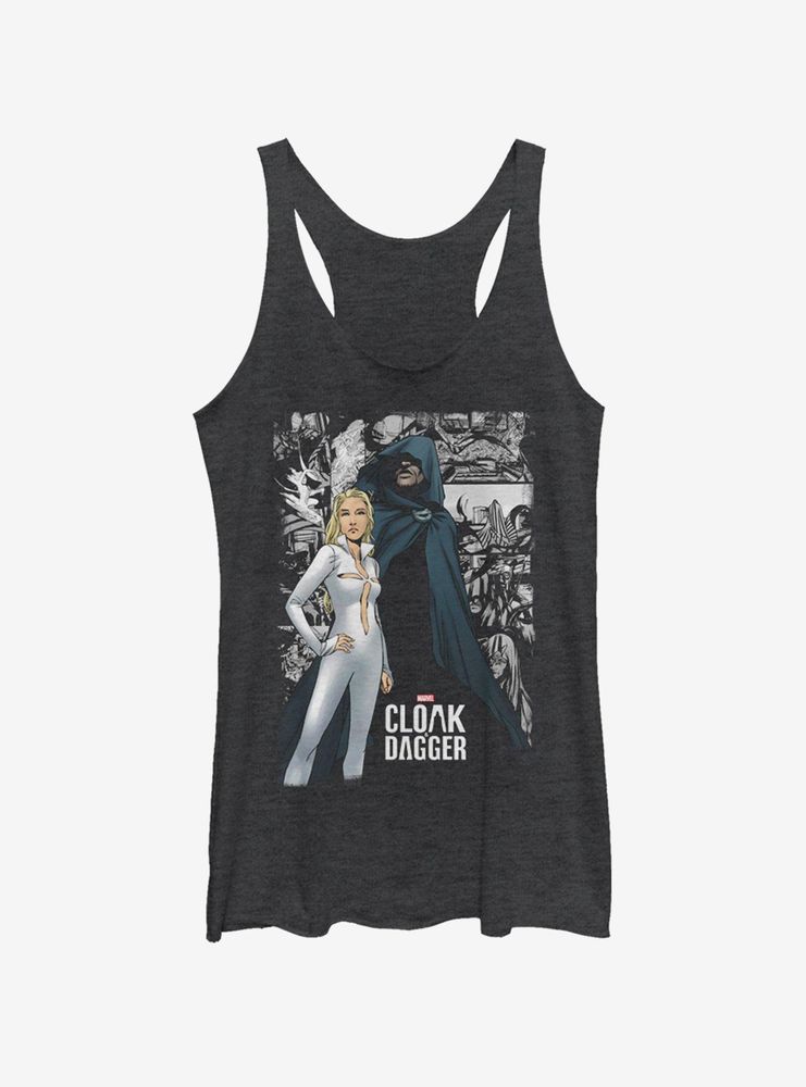 Marvel Cloak And Dagger Comic Panel Womens Tank Top