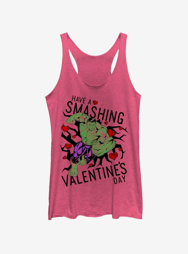 Marvel Hulk Smashing Vday Womens Tank Top