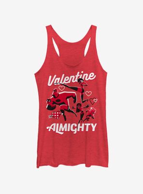 Disney Pixar The Incredibles Valentine Almighty Womens Tank Top