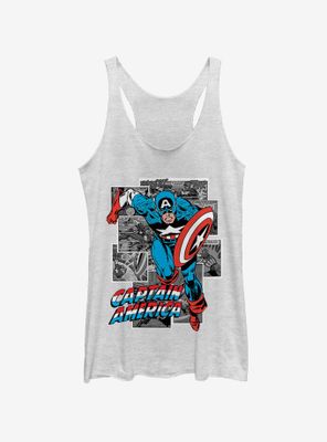 Marvel Comic Cap Womens Tank Top