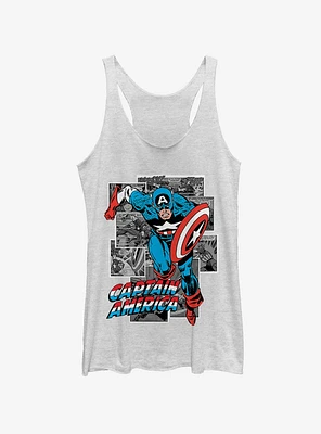 Marvel Comic Cap Womens Tank Top