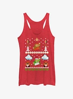 Nintendo Xmas Mario Womens Tank Top
