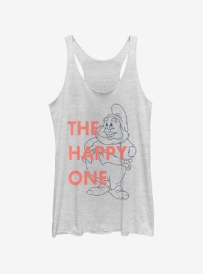 Disney Snow White And The Seven Dwarfs One Happy Dwarf Womens Tank Top