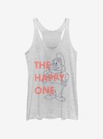 Disney Snow White And The Seven Dwarfs One Happy Dwarf Womens Tank Top