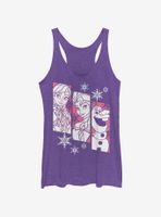 Disney Frozen Snow Trio Womens Tank Top